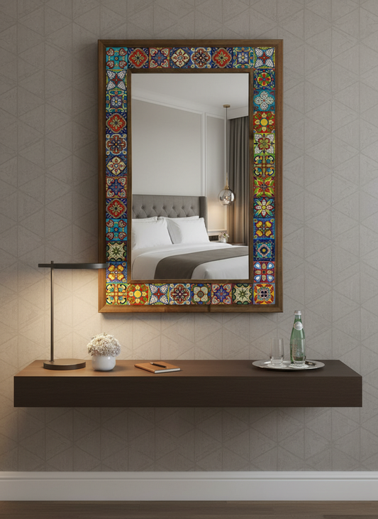 Oscar Stone Decor Mirrors Big Size 4x4 INCH TILES-AYN1010-01