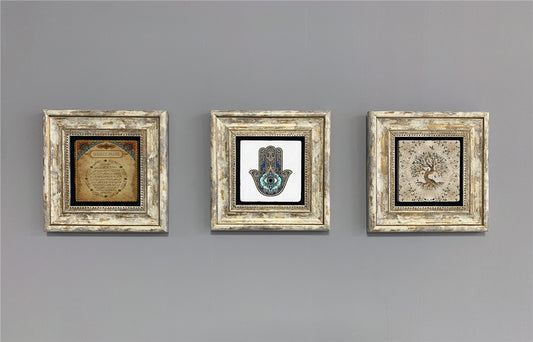 3-PIECE FRAME NATURAL STONE WALL DECOR / 3CDD-40-230 (WALL DECOR)