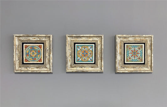 3-PIECE FRAME NATURAL STONE WALL DECOR / 3CDD-40-324 (WALL DECOR)