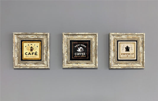 3-PIECE FRAME NATURAL STONE WALL DECOR / 3CDD-40-292 (WALL DECOR)