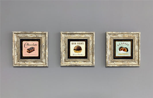 3-PIECE FRAME NATURAL STONE WALL DECOR / 3CDD-40-288 (WALL DECOR)
