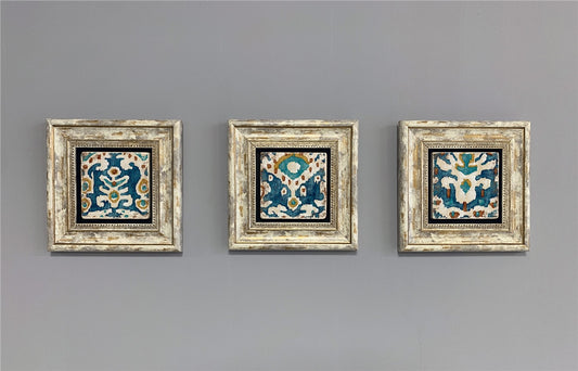 3-PIECE FRAME NATURAL STONE WALL DECOR / 3CDD-40-317 (WALL DECOR)