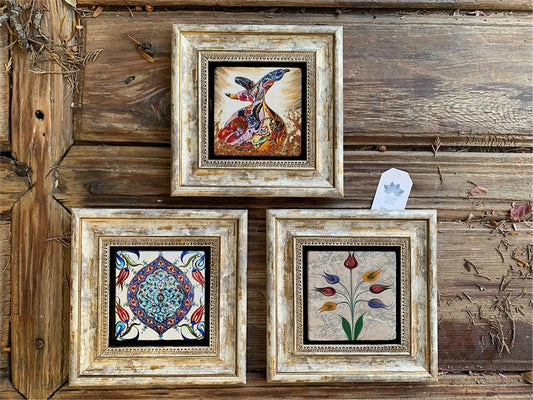 3-PIECE FRAME NATURAL STONE WALL DECOR / 3CDD-40-218 (WALL DECOR)