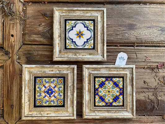 3-PIECE FRAME NATURAL STONE WALL DECOR / 3CDD-40-225 (WALL DECOR)