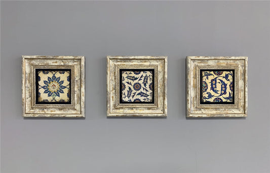 3-PIECE FRAME NATURAL STONE WALL DECOR / 3CDD-40-309 (WALL DECOR)
