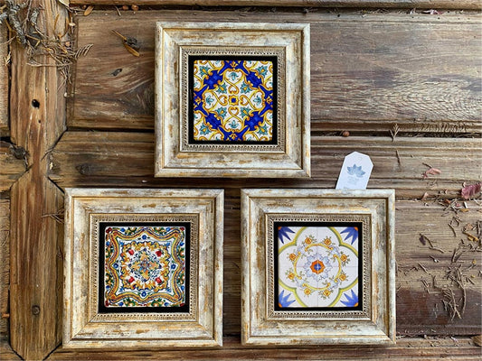 3-PIECE FRAME NATURAL STONE WALL DECOR / 3CDD-40-222 (WALL DECOR)