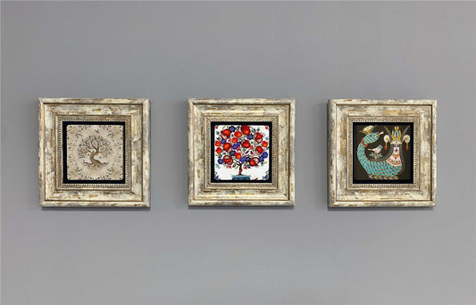 3-PIECE FRAME NATURAL STONE WALL DECOR / 3CDD-40-345 (WALL DECOR)