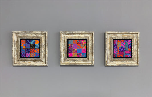 3-PIECE FRAME NATURAL STONE WALL DECOR / 3CDD-40-335 (WALL DECOR)