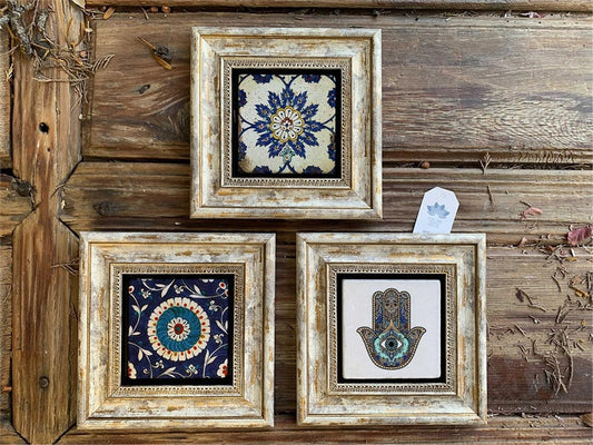 3-PIECE FRAME NATURAL STONE WALL DECOR / 3CDD-40-211 (WALL DECOR)