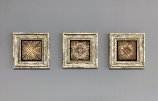 3-PIECE FRAME NATURAL STONE WALL DECOR / 3CDD-40-329 (WALL DECOR)