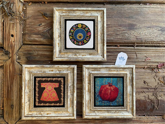 3-PIECE FRAME NATURAL STONE WALL DECOR / 3CDD-40-213 (WALL DECOR)