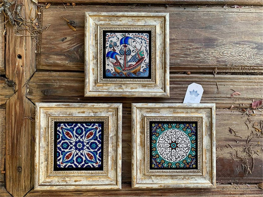 3-PIECE FRAME NATURAL STONE WALL DECOR / 3CDD-40-220 (WALL DECOR)