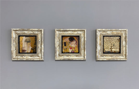 3-PIECE FRAME NATURAL STONE WALL DECOR / 3CDD-40-274 (WALL DECOR)