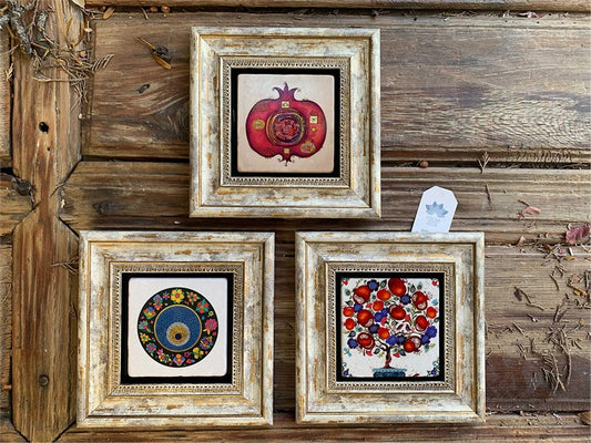 3-PIECE FRAME NATURAL STONE WALL DECOR / 3CDD-40-214 (WALL DECOR)