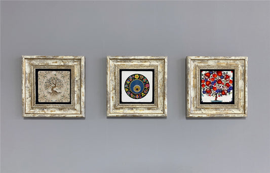 3-PIECE FRAME NATURAL STONE WALL DECOR / 3CDD-40-240 (WALL DECOR)