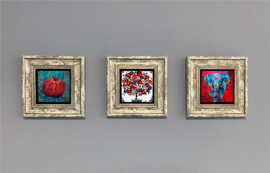 3-PIECE FRAME NATURAL STONE WALL DECOR / 3CDD-40-396 (WALL DECOR)