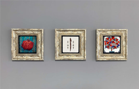 3-PIECE FRAME NATURAL STONE WALL DECOR / 3CDD-40-375 (WALL DECOR)
