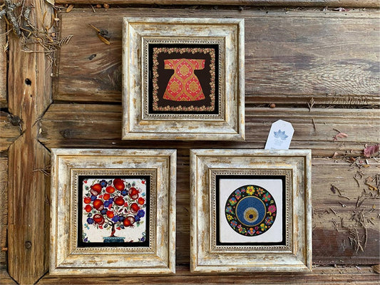 3-PIECE FRAME NATURAL STONE WALL DECOR / 3CDD-40-215 (WALL DECOR)