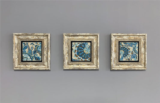3-PIECE FRAME NATURAL STONE WALL DECOR / 3CDD-40-312 (WALL DECOR)