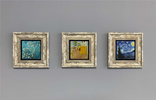 3-PIECE FRAME NATURAL STONE WALL DECOR / 3CDD-40-410 (WALL DECOR)