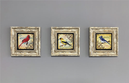 3-PIECE FRAME NATURAL STONE WALL DECOR / 3CDD-40-285 (WALL DECOR)