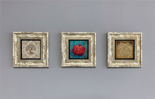 3-PIECE FRAME NATURAL STONE WALL DECOR / 3CDD-40-232 (WALL DECOR)
