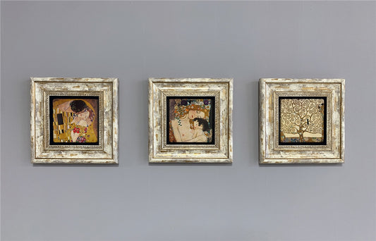 3-PIECE FRAME NATURAL STONE WALL DECOR / 3CDD-40-272 (WALL DECOR)