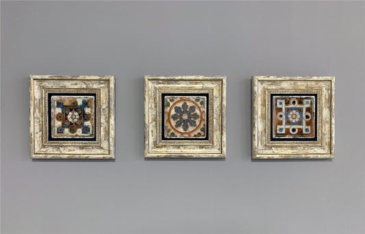 3-PIECE FRAME NATURAL STONE WALL DECOR / 3CDD-40-331 (WALL DECOR)
