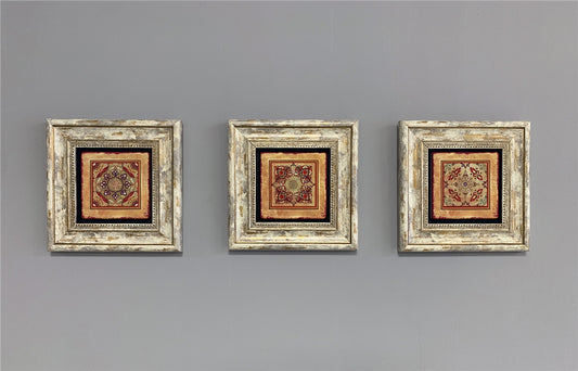 3-PIECE FRAME NATURAL STONE WALL DECOR / 3CDD-40-321 (WALL DECOR)