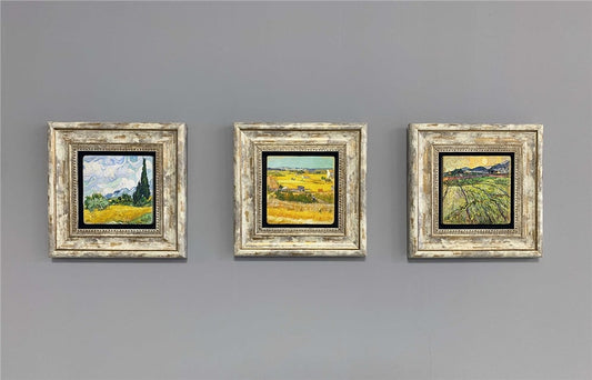 3-PIECE FRAME NATURAL STONE WALL DECOR / 3CDD-40-419 (WALL DECOR)