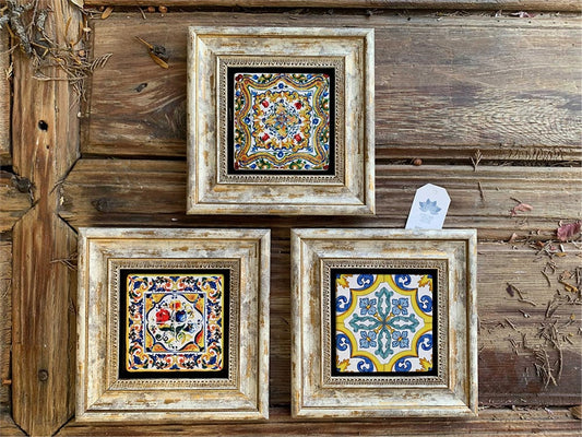 3-PIECE FRAME NATURAL STONE WALL DECOR / 3CDD-40-221 (WALL DECOR)
