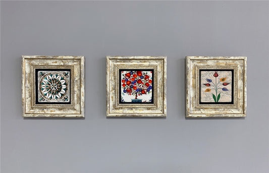 3-PIECE FRAME NATURAL STONE WALL DECOR / 3CDD-40-236 (WALL DECOR)