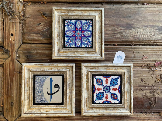 3-PIECE FRAME NATURAL STONE WALL DECOR / 3CDD-40-208 (WALL DECOR)