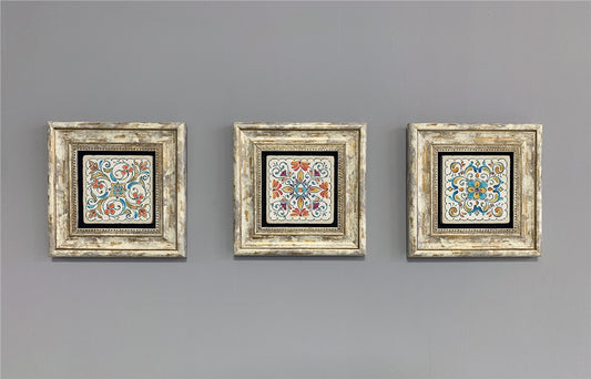 3-PIECE FRAME NATURAL STONE WALL DECOR / 3CDD-40-323 (WALL DECOR)
