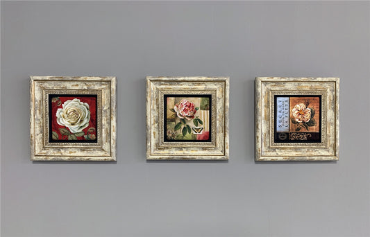 3-PIECE FRAME NATURAL STONE WALL DECOR / 3CDD-40-287 (WALL DECOR)