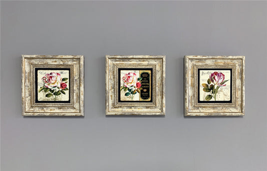 3-PIECE FRAME NATURAL STONE WALL DECOR / 3CDD-40-298 (WALL DECOR)