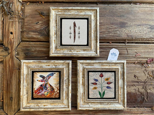 3-PIECE FRAME NATURAL STONE WALL DECOR / 3CDD-40-212 (WALL DECOR)