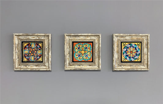 3-PIECE FRAME NATURAL STONE WALL DECOR / 3CDD-40-320 (WALL DECOR)