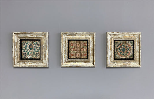 3-PIECE FRAME NATURAL STONE WALL DECOR / 3CDD-40-266 (WALL DECOR)