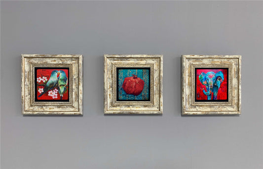 3-PIECE FRAME NATURAL STONE WALL DECOR / 3CDD-40-366 (WALL DECOR)