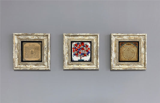 3-PIECE FRAME NATURAL STONE WALL DECOR / 3CDD-40-243 (WALL DECOR)