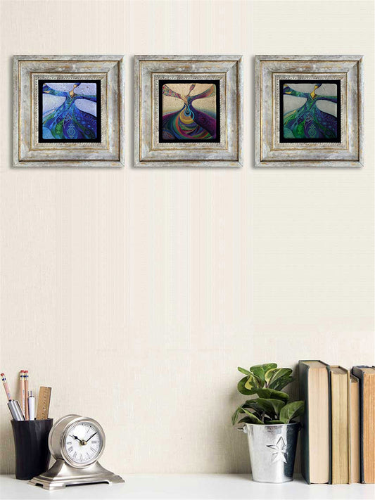 3-PIECE FRAME NATURAL STONE WALL DECOR / 3CDD-40-050 (WALL DECOR)