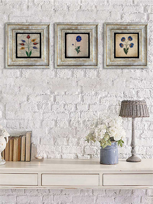 3-PIECE FRAME NATURAL STONE WALL DECOR / 3CDD-40-009 (WALL DECOR)