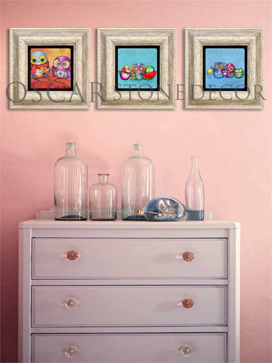 3-PIECE FRAME NATURAL STONE WALL DECOR / 3CDD-20-009 (WALL DECOR)