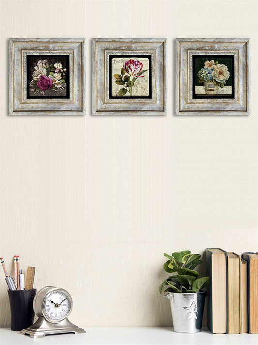 3-PIECE FRAME NATURAL STONE WALL DECOR / 3CDD-40-088 (WALL DECOR)