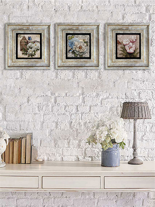 3-PIECE FRAME NATURAL STONE WALL DECOR / 3CDD-40-094 (WALL DECOR)