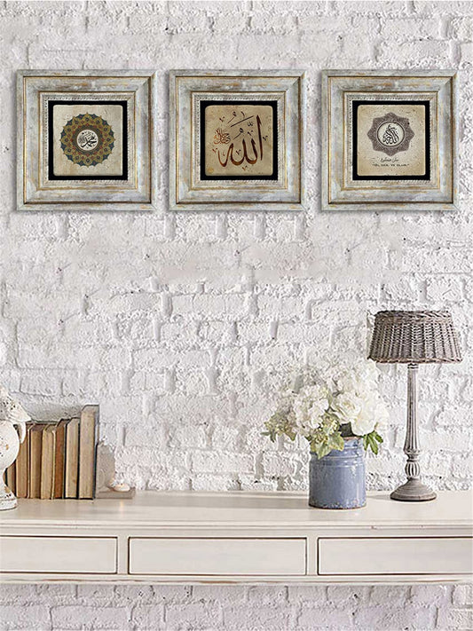 3-PIECE FRAME NATURAL STONE WALL DECOR / 3CDD-40-031 (WALL DECOR)