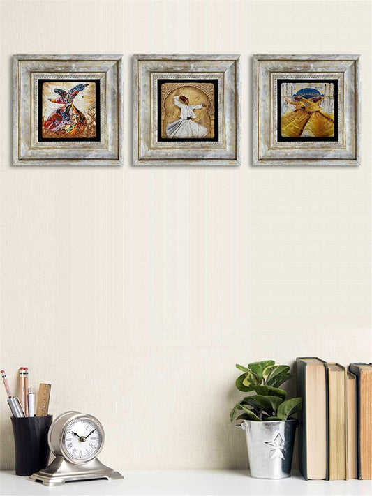 3-PIECE FRAME NATURAL STONE WALL DECOR / 3CDD-40-048 (WALL DECOR)