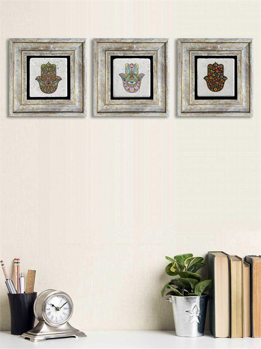 3-PIECE FRAME NATURAL STONE WALL DECOR / 3CDD-40-056 (WALL DECOR)