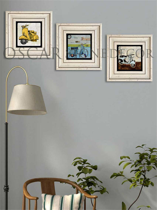 3-PIECE FRAME NATURAL STONE WALL DECOR / 3CDD-30-005 (WALL DECOR)